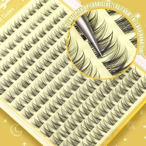 Lash Clusters Natural Eyelash Clusters 8-12MM Wispy Lash Extensions C Curve Individual Lashes Clear Band Cluster Lashes Clean Makeup DIY Lash Pack (Short Ver.) — view 8