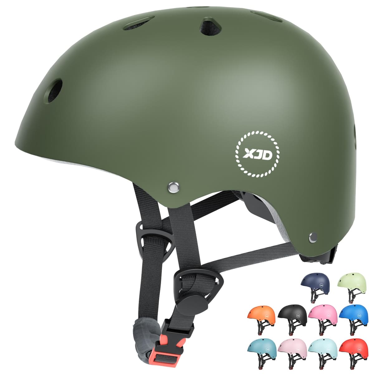 XJD Casco de Ciclismo para Niños Ajustable Casco Bicicleta Niño Casco Infantil Patinete Rollerskate de 3 a 14 Años Protecciones para Múltiples Deportes — view 13
