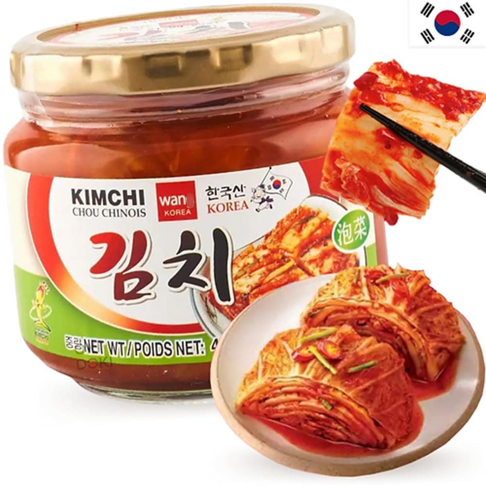 YIJIA | Kimchi Coreano Conservado Botella 410g – Una Delicia Fermentada Vegana y sin Gluten (4 Botella) — view 2