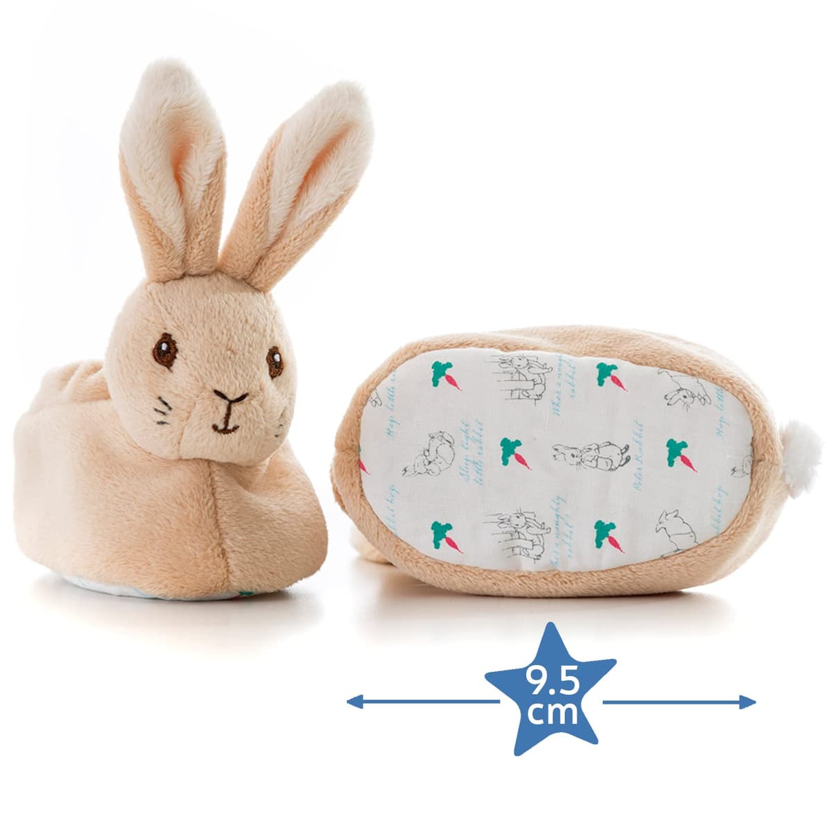 Official Peter Rabbit Baby Booties - Newborn Crib Shoes for Boys and Girls - Unisex Baby Slippers by Rainbow Designs — view 3