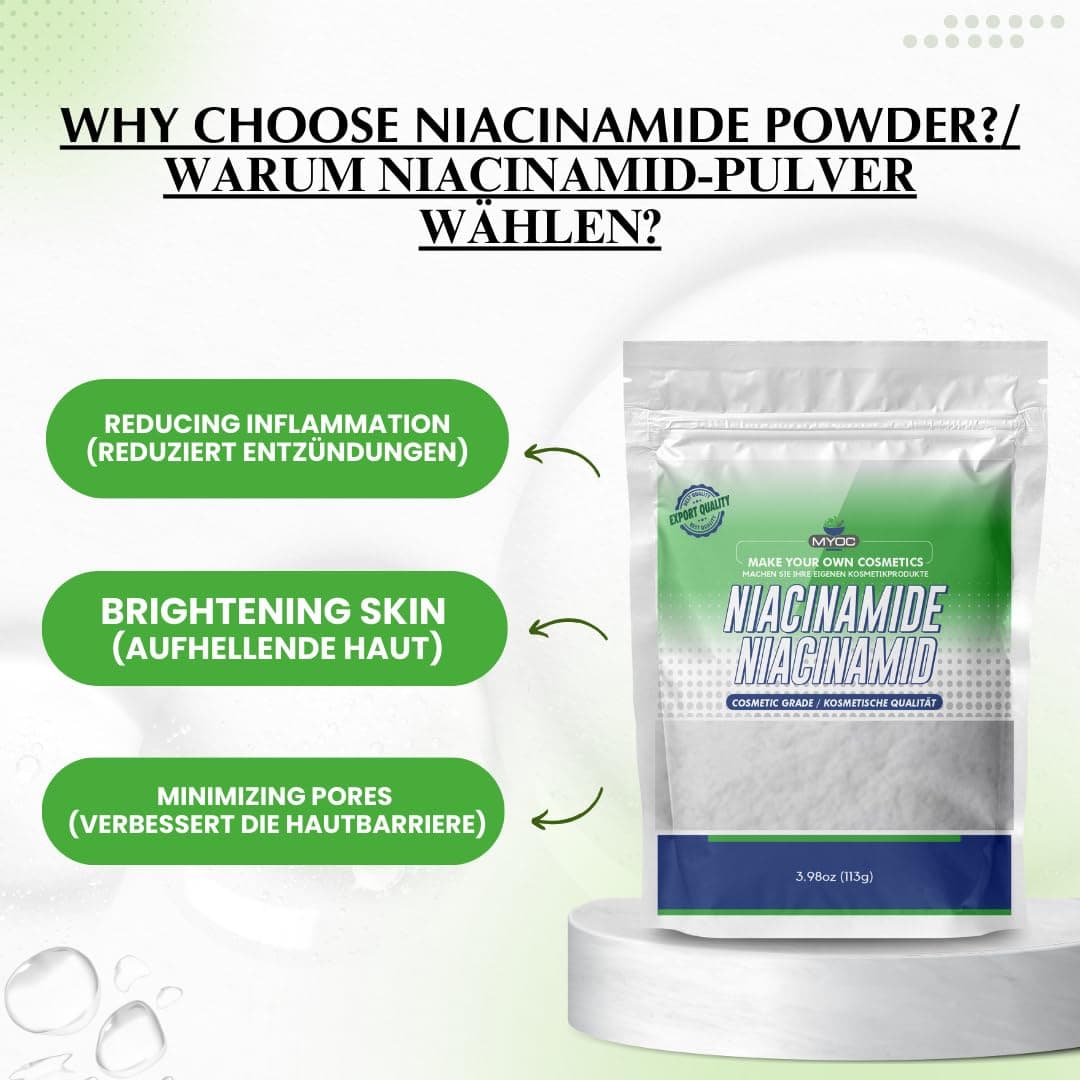 Niacinamide -3.9oz Pure Niacinamide Powder, Cosmetic Grade, Niacinamide Powder for Skin Care, Niacinamide in Beauty & Personal Care, DIY Niacinamide Powder for Serum & Cream — view 4
