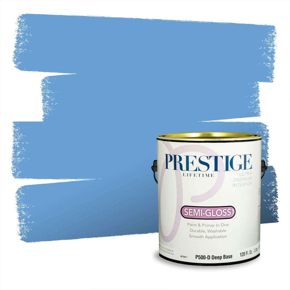 PRESTIGE Paints Interior Paint and Primer In One, 1-Gallon, Semi-Gloss, Comparable Match of Valspar* Dewdrop* — view 246