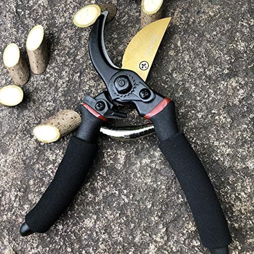 gonicc 8" Professional Premium Titanium Bypass Pruning Shears (GPPS-1003), Hand Pruners, Garden Clippers, Bonsai Cutters — view 7