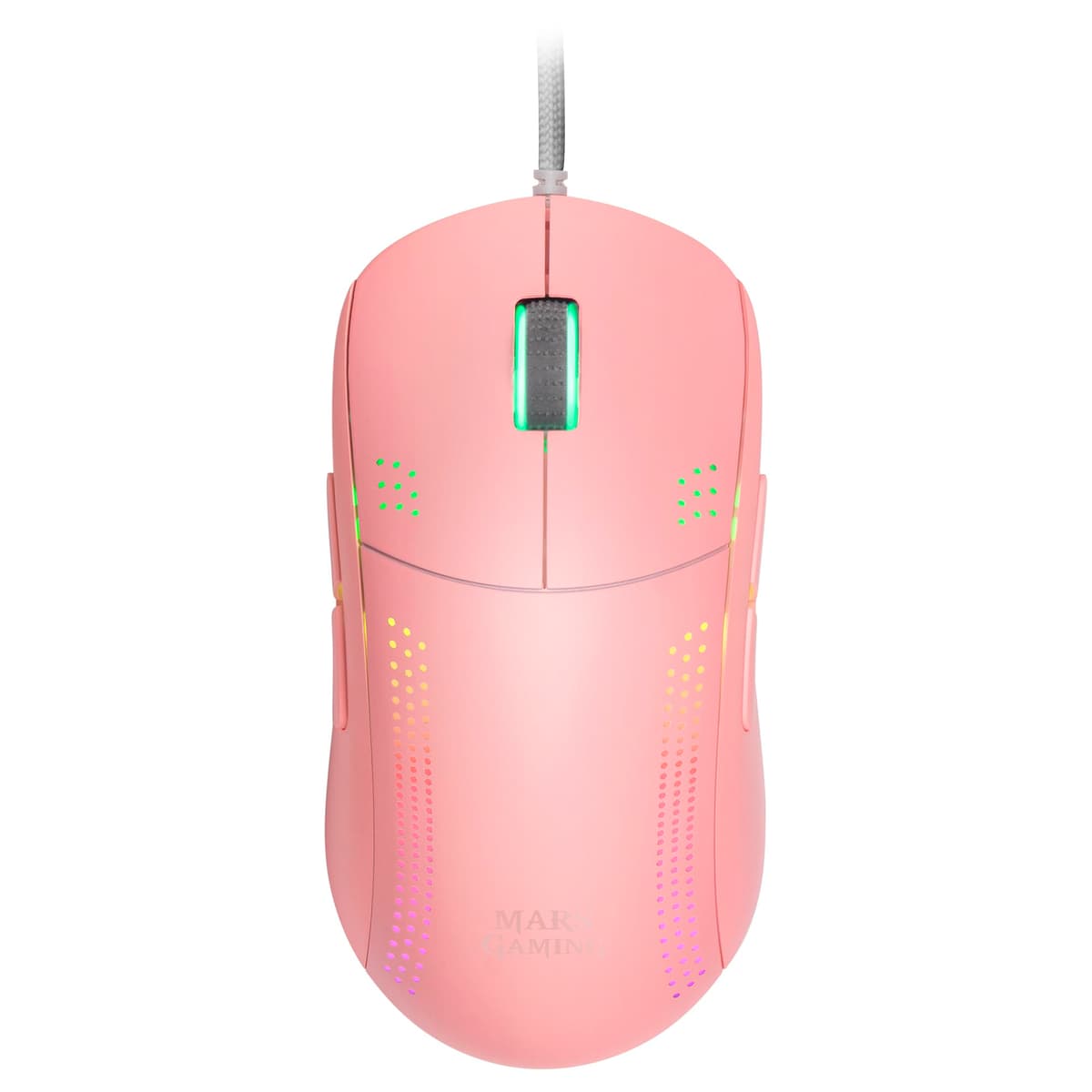 Mars Gaming MM024, Ratón Gaming RGB, Sensor Óptico 4000 dpi, Switches Mecánicos Huano, Iluminación RGB Flow, Ajuste On-The-Fly 1200/2400 / 3200/4000 dpi, Compatibilidad Multiplataforma, Negro — view 10