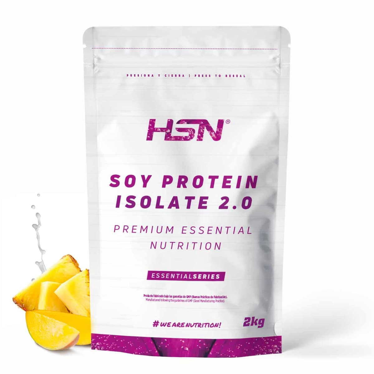Proteína de Soja Aislada de HSN | Sabor Bombón de Chocolate y Avellanas 2 Kg = 67 Tomas por Envase | 100% Vegana | Soy Protein Isolate | No-GMO, Sin Gluten — view 10