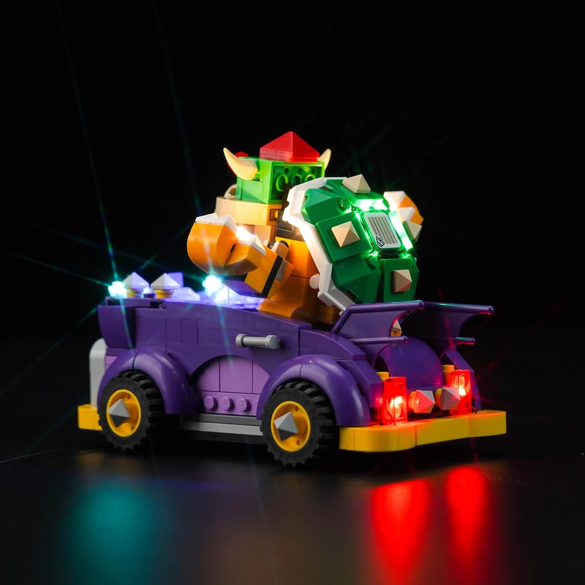 Juego de luces LED para Lego Super Mario Camión Monstruo de Bowser - Set de expansión (sin Lego), Set de iluminación de decoración para Lego 71431 Set de expansión del Coche Músculo de Bowser Juguetes — view 2