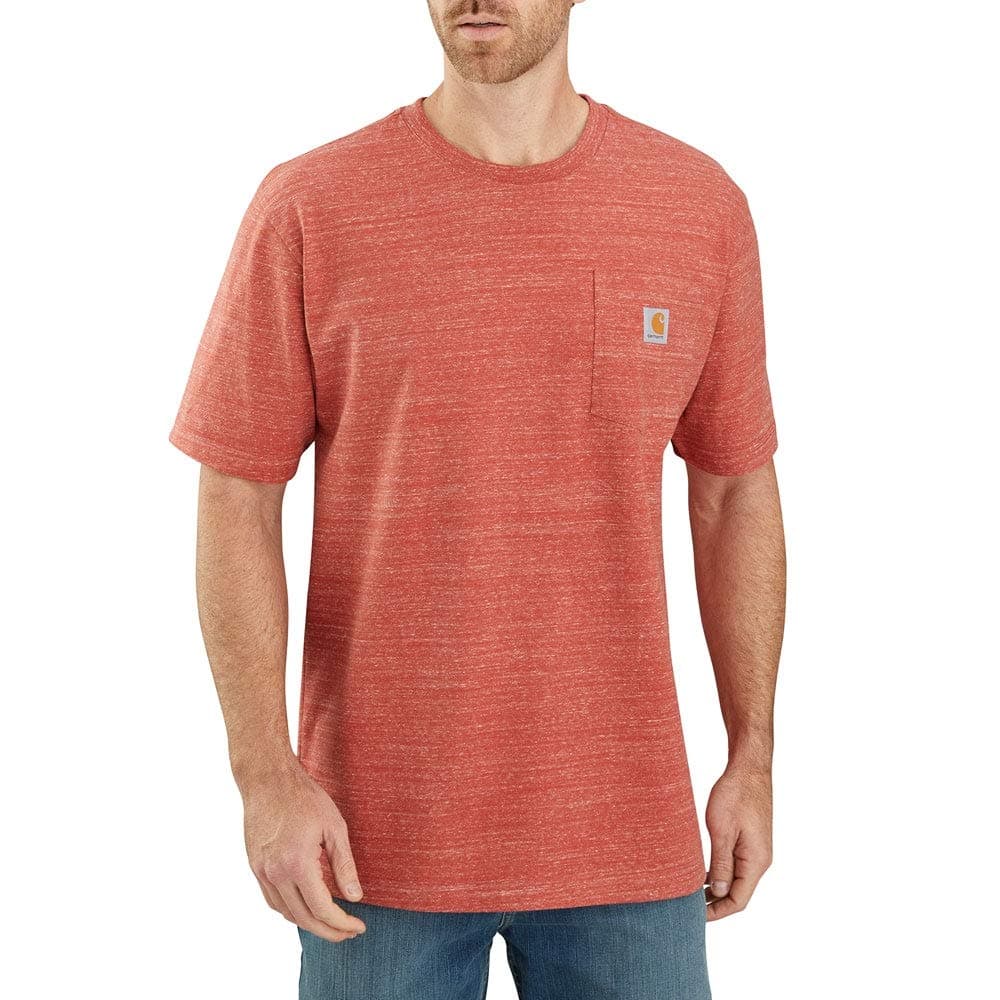 Carhartt Mens Loose Fit Heavyweight Short-Sleeve Pocket T-Shirt (Also Available in Big & Tall) CloseoutWork Utility T-Shirt — view 39