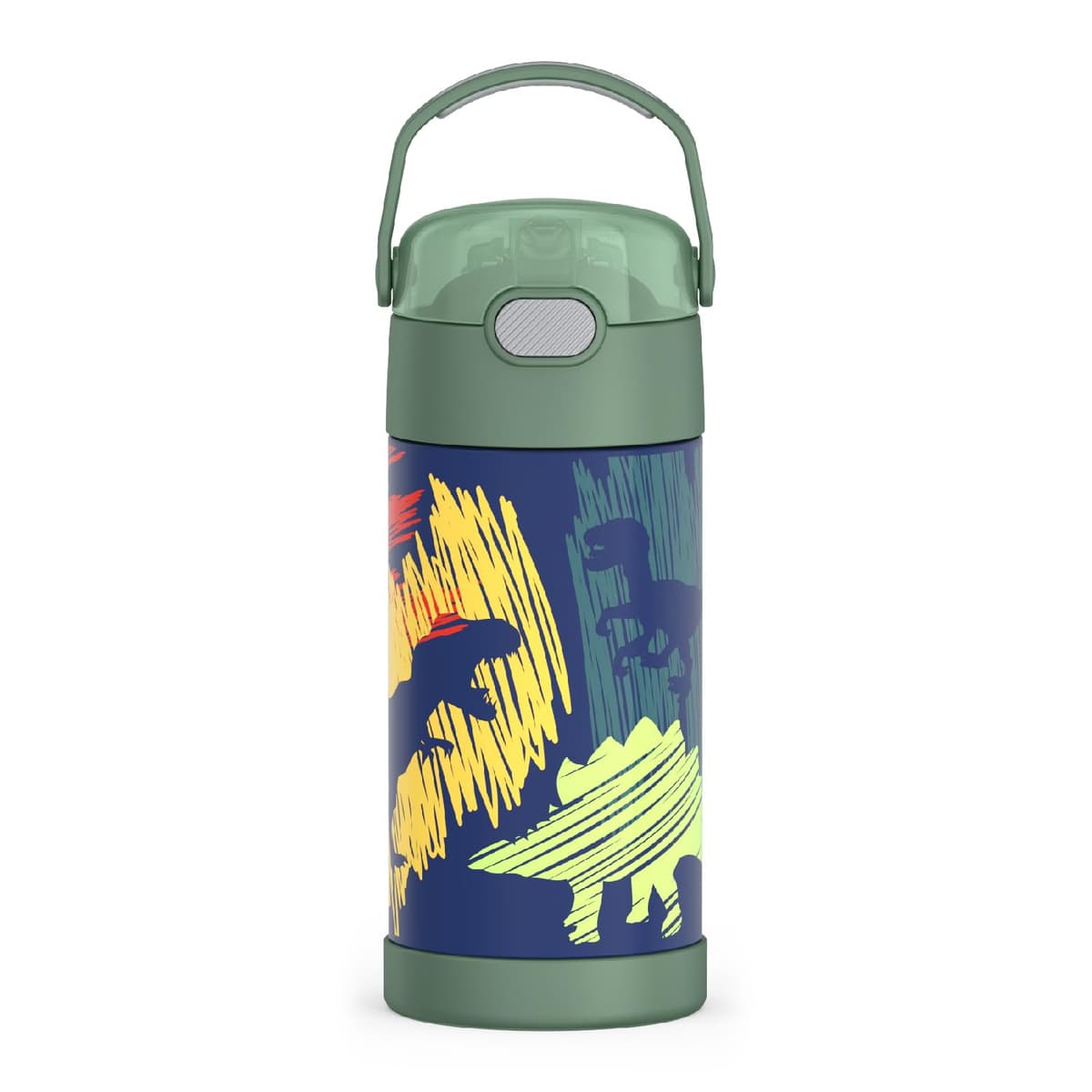 THERMOS FUNTAINER Water Bottle with Straw - 12 Ounce - Kids Stainless Steel Vacuum Insulated Water Bottle with Lid, Animal Presents — view 18