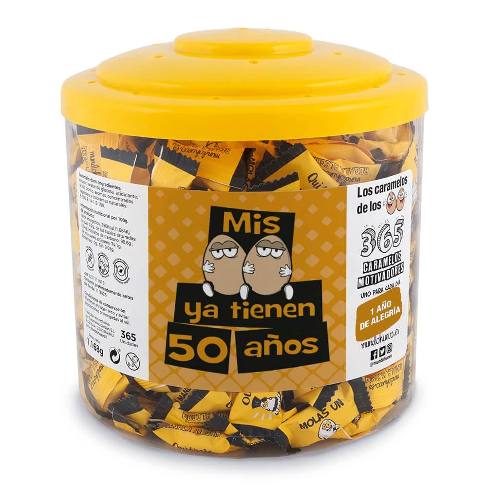 Regalo original. Tarro con 365 caramelos motivadores. Mi compañera de trabajo mola un huevo. Un caramelo motivador para cada dia del año — view 14