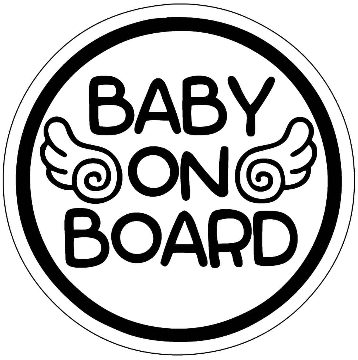 TOTOMO # ALI-020 Etiqueta adhesiva de bebé a bordo Signo de aviso de seguridad para autoventa - Seeling Baby Boy — view 12
