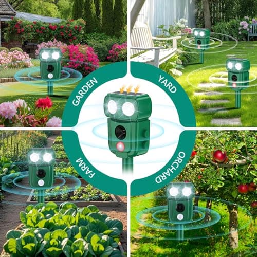 Cusbus Ultrasonic Animal Repellent Outdoor, Waterproof, Solar Power, Green — view 6