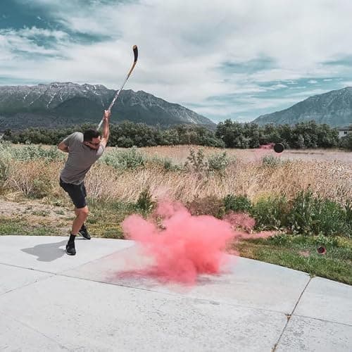 Gender Reveal Hockey Puck – Pink or Blue (Pink)