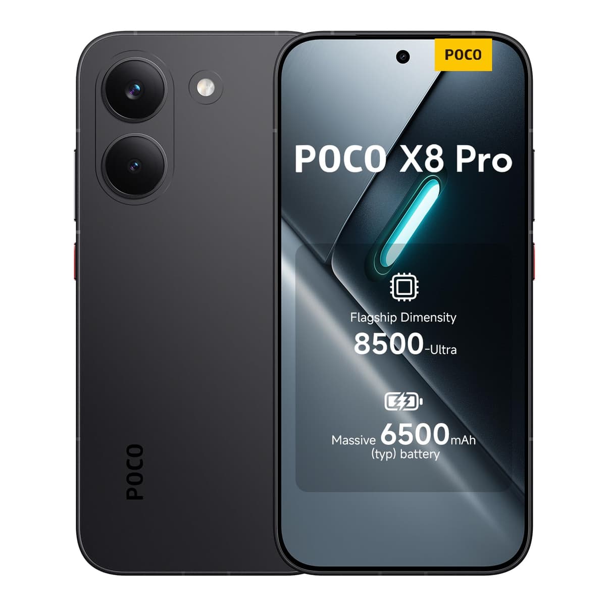 POCO X8 Pro Max, Smartphone 12+512 GB, Flagship Dimensity 9500s, 8500mAh (typ) battery, ultra-bright AMOLED display, 50MP Light Fusion 600 with OIS, Black, 1 year extra warranty, Charger Not Included — view 16
