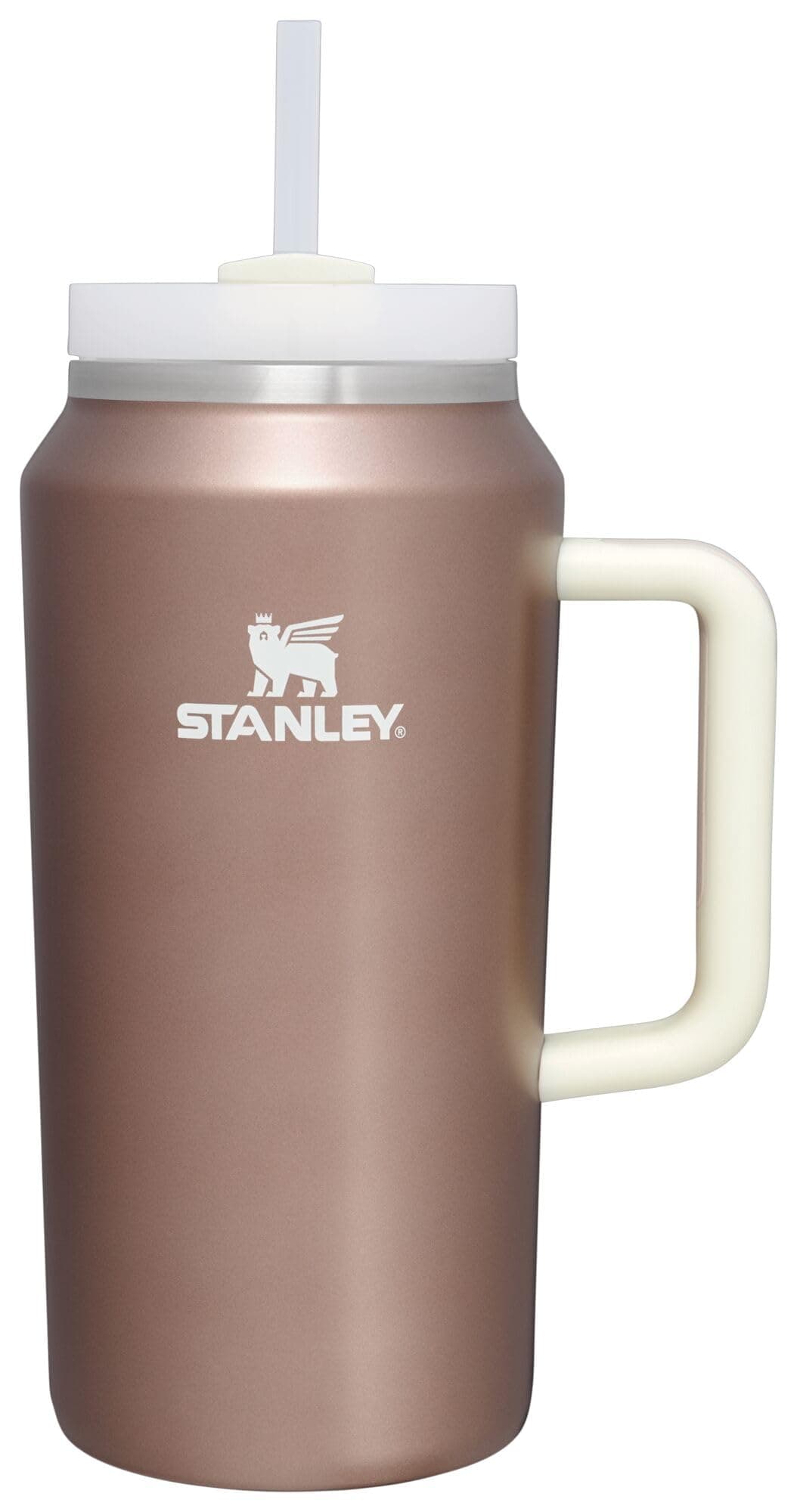 Stanley Quencher - Vaso H2.0 con mango - 1200 ml - Tapa de rosca con pajita incluida - Antifugas y portavasos de coche compatible para viajes - Vaso térmico de acero — view 16