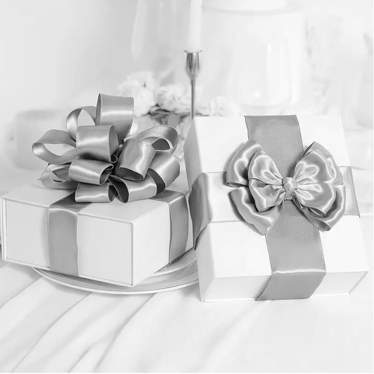 Satin Ribbon. 38mm Wide 5 Meters (Dark Green) Gift Wrap Ribbon, Ribbons for Gift Wrapping, Christmas Ribbon, Gift Wrapping Ribbon for Crafting, Wedding Party Decor — view 335