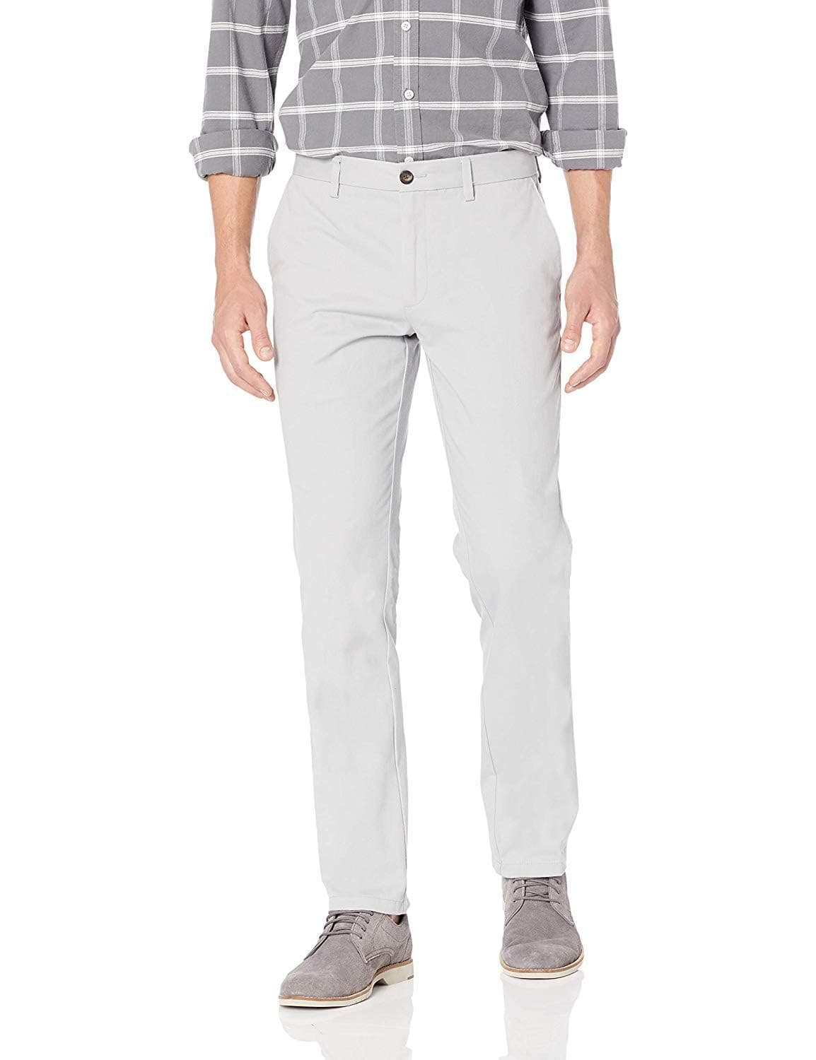 Amazon Essentials Men's Slim Fit Wrinkle-Resistant Flat-Front Work Chino Trousers