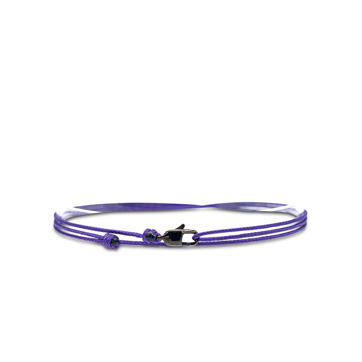 Made by Nami Pulsera Fina para Hombres y Mujeres con Cierre de Mosquetón Hecha a Mano - Joyería Marítima para Surfistas - Pulsera de Tela Minimalista - 100% Impermeable y Ajustable (Vino Rojo Negro) — view 16