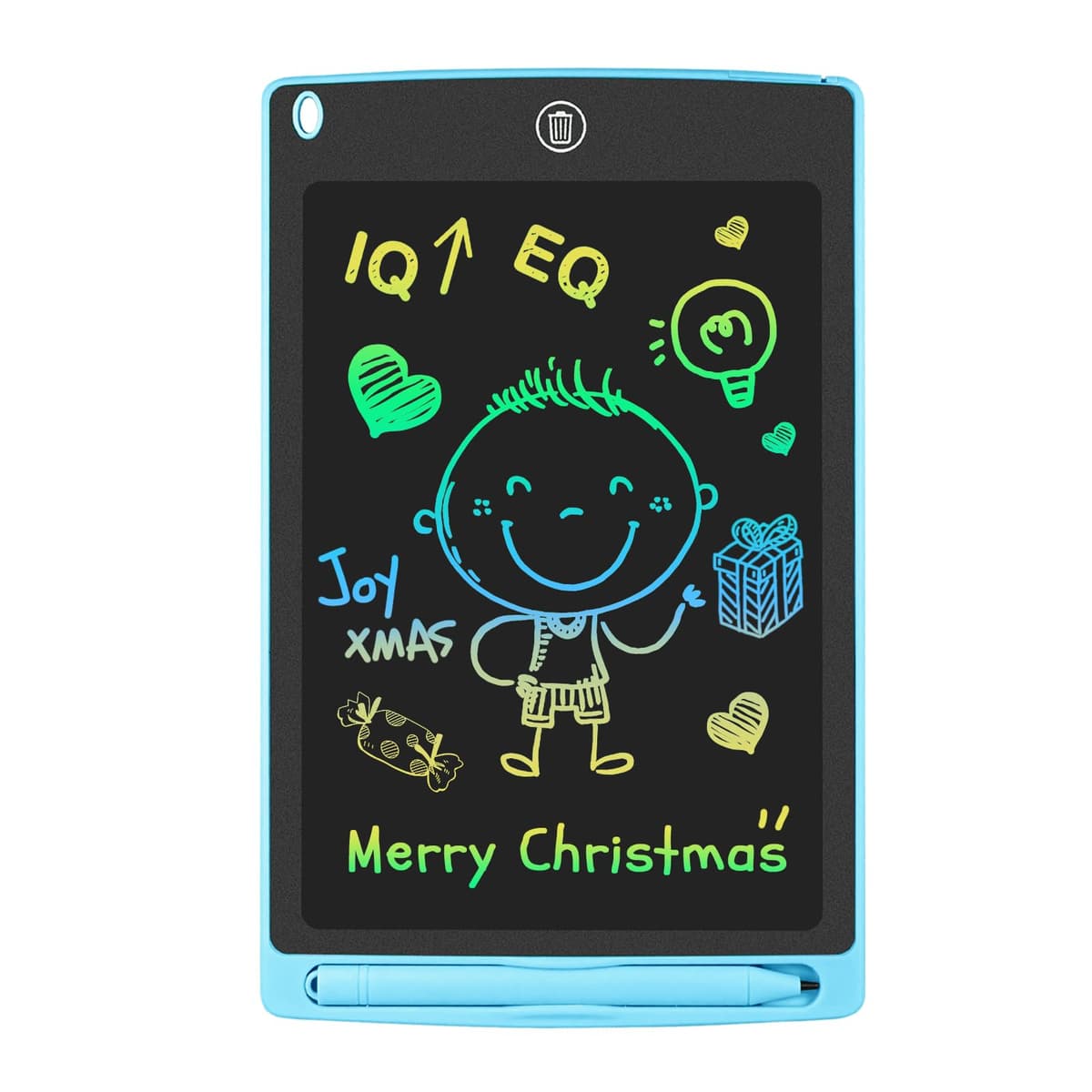 GUYUCOM LCD Kids Doodle Board, 8.5 Inch Electronic Writing Tablet with Lock Function, Erasable Doodle Drawing Pad for Kids Toys Birthday Gifts (Blue)