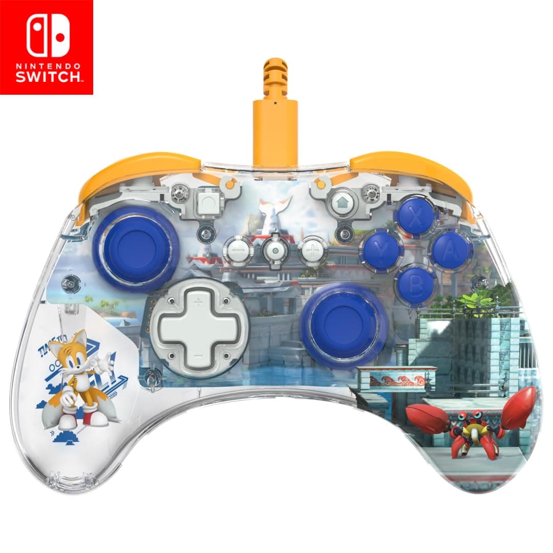 PDP Afterglow Wave Wireless Pro Controller with Full Motion for Nintendo Switch, Nintendo Switch - OLED Model, 8 RGB LED Lighting Zones, 30 Foot Range, 20 Hour Rechargeable Battery White — view 11