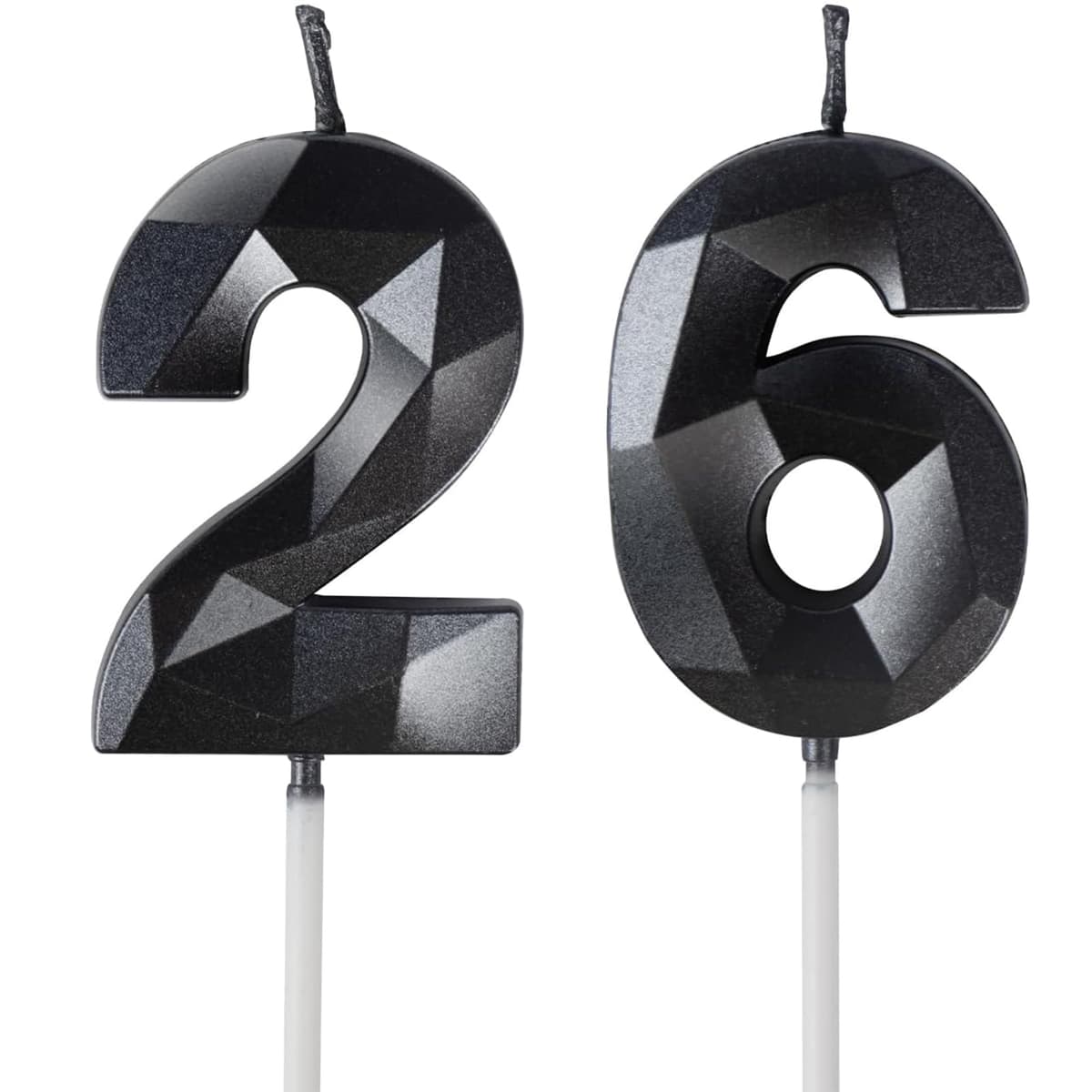 Yiran 50th Birthday Candles, Gold Number 50 Happy Birthday Candles, Cake Topper Decorations for Birthday Party, Wedding Anniversary Celebration Supply — view 93