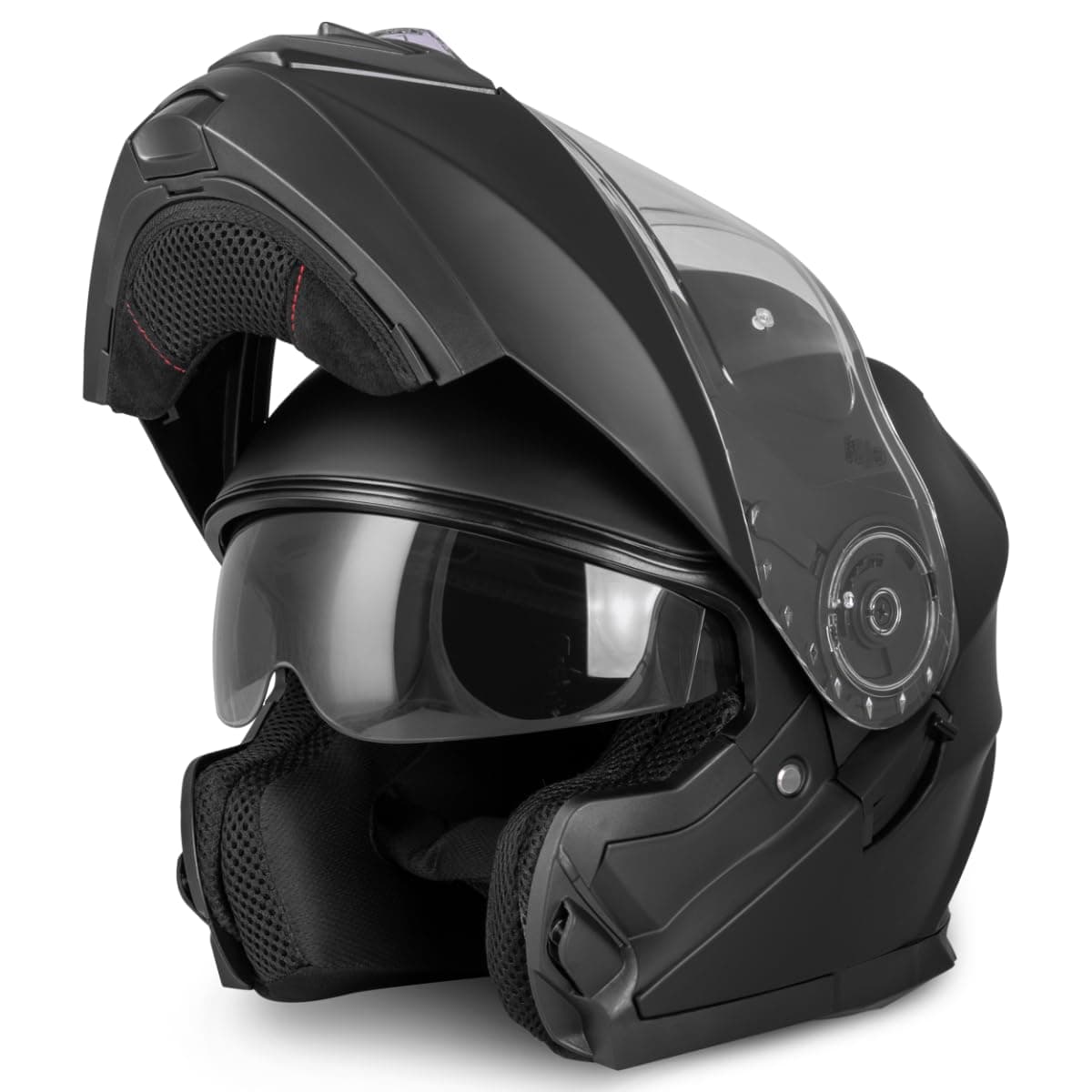VINZ Busan Casco Modular con Visera Solar | Casco Moto & Scooter & Ciclomotor | ECE 22.06 Homologado | En Tamaño XS - XXL | para Hombre y Mujer — view 10
