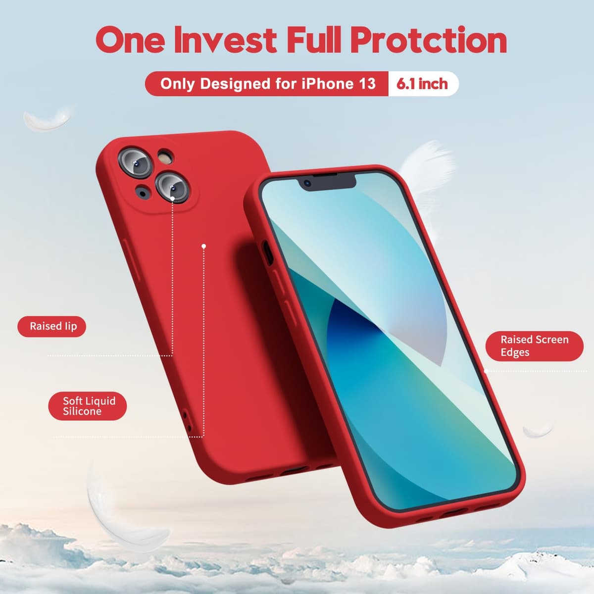 oakxco for iPhone 17 Pro Max Phone Case Liquid Silicone, Cute Thin Slim Grip Soft Rubber Gel for Women Men, Smooth Matte TPU Plain Solid Color Girly Simple Case with Camera Cover, Light Pink — view 829