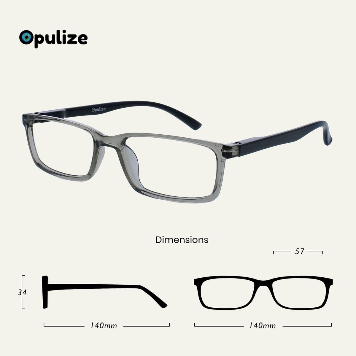 OPULIZE See Gafas Lectura Filtro Luz Azul Montura Estrecha Bisagras de Resorte Mejoran Sueño Reducen Dolor de Cabeza Ordenador Videojuegos Antirreflejante Gris Hombre Mujer B9-7 +1.00 — view 2
