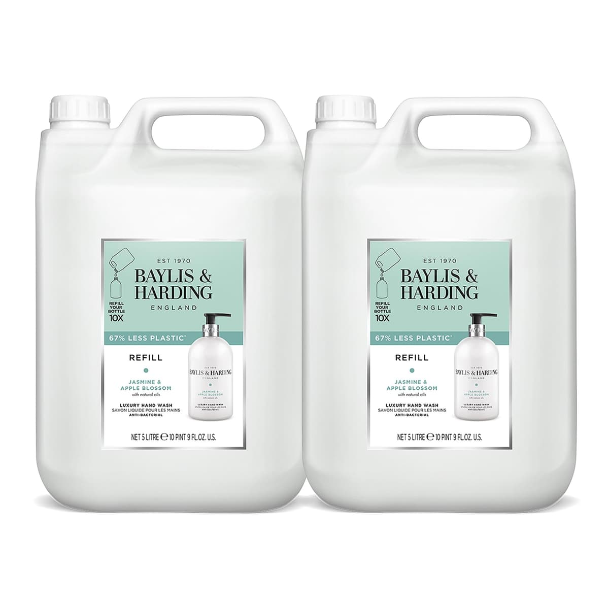 Baylis & Harding Jasmine and Apple Blossom Anti-Bacterial Hand Wash, 500 ml (Pack of 3) - Vegan Friendly — view 11