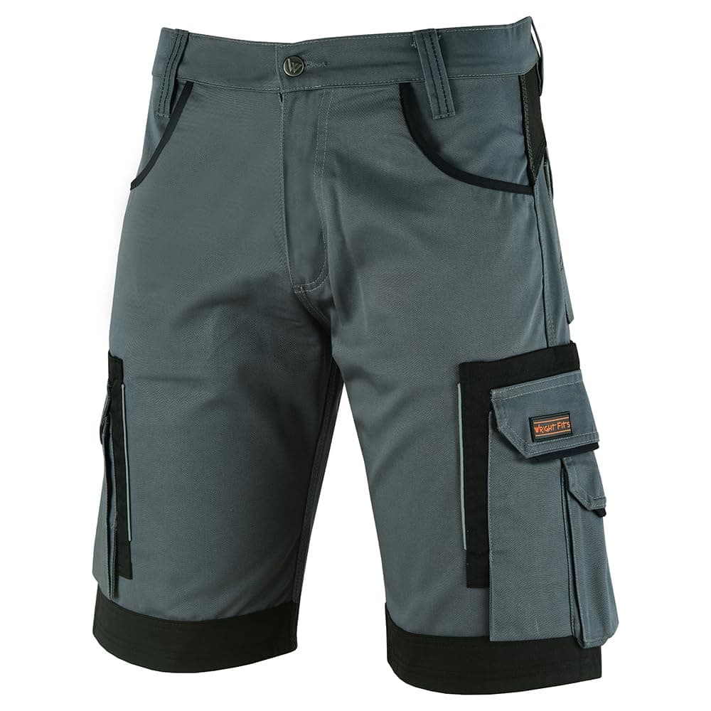 WrightFits Men Cargo Shorts -Work Shorts Safety Combat Summer Shorts - Multi Pockets - Triple Stitched - Durable Workwear