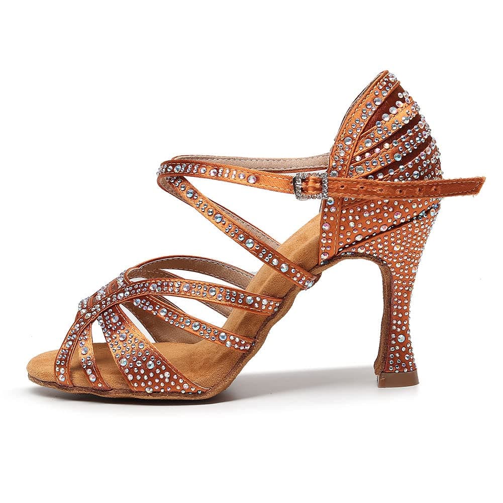 HROYL Zapatos de Baile Latino Mujer Salsa y Bachata Zapatos Baile de Salón,Modelo YCL356 — view 13