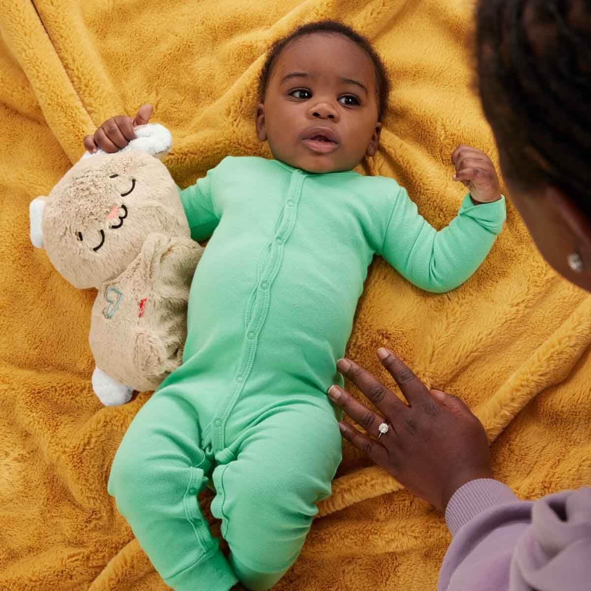 Fisher-Price Conejito Hora de Dormir, Peluche para bebés que ayuda a relajar y calmar al bebé con sus movimientos rítmicos, luces y música, juguete regalo para recién nacidos, HXG97 — view 2