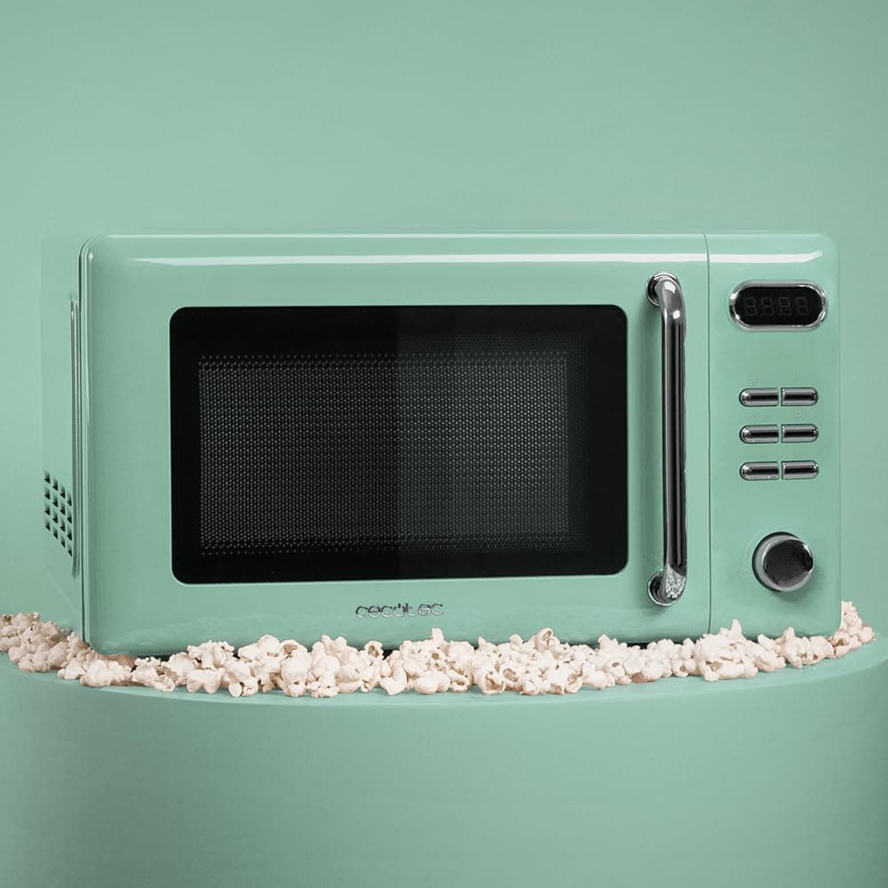 Cecotec Microondas Digital con Grill de 20 L Proclean 5110 Retro Green. 700 W en 5 Niveles, Temporizador hasta 60 mins, 8 Programas y Modo Descongelación, Diseño Vintage en Verde — view 4