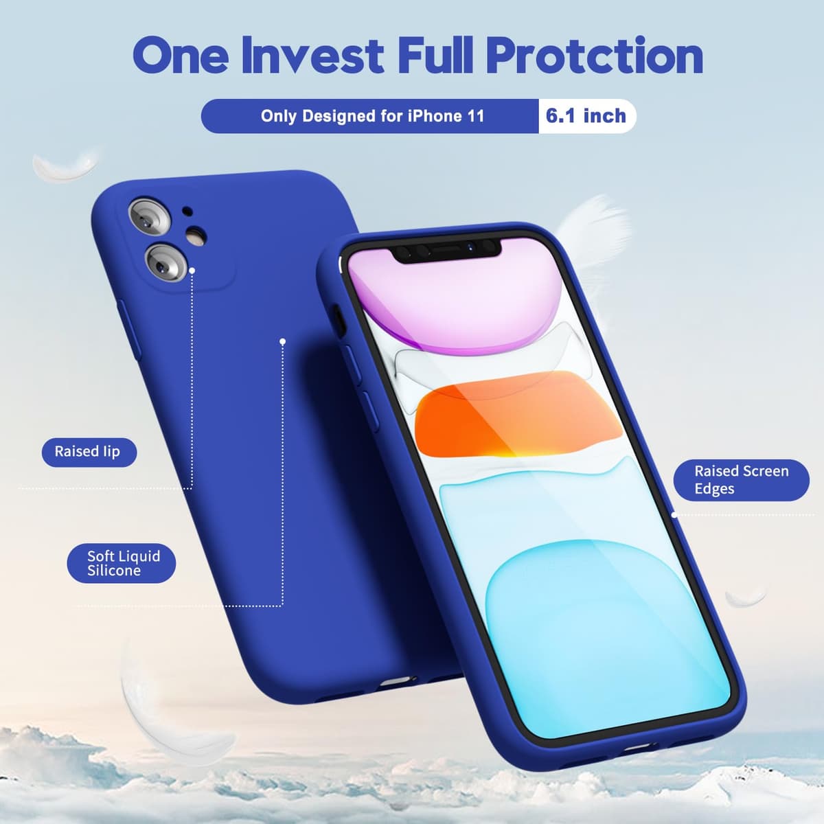 oakxco for iPhone 17 Pro Max Phone Case Liquid Silicone, Cute Thin Slim Grip Soft Rubber Gel for Women Men, Smooth Matte TPU Plain Solid Color Girly Simple Case with Camera Cover, Light Pink — view 299