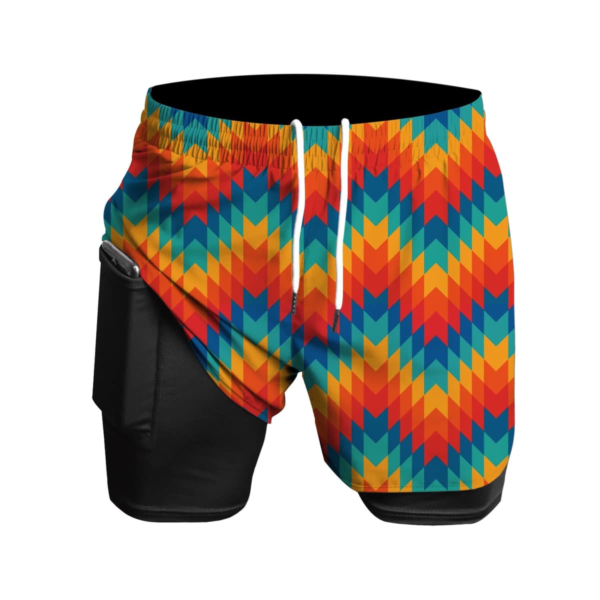 Rane Sports Men's 2 in 1 Running Shorts Ideal for Gym, Athletics, Outdoor Training — view 17