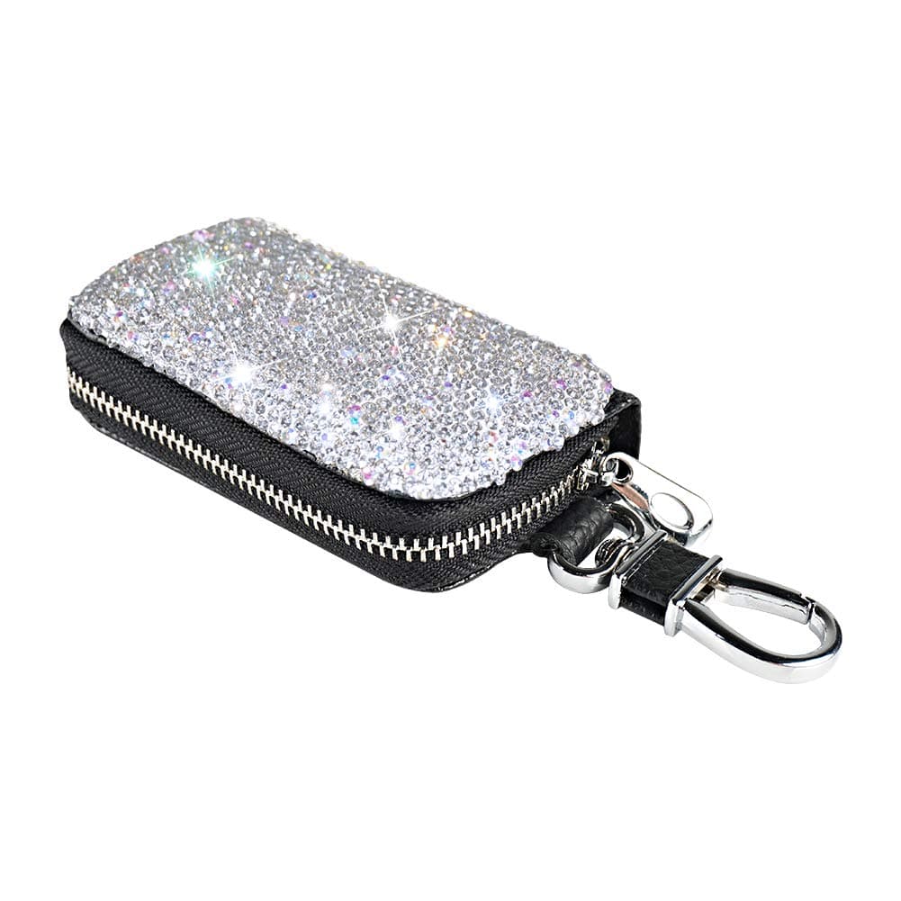eing 2PCS PU Leather Car Seat Belt Cover Shoulder Seatbelt Pad with Bling Rhinestones Crown for Adults Youth,Black — view 3