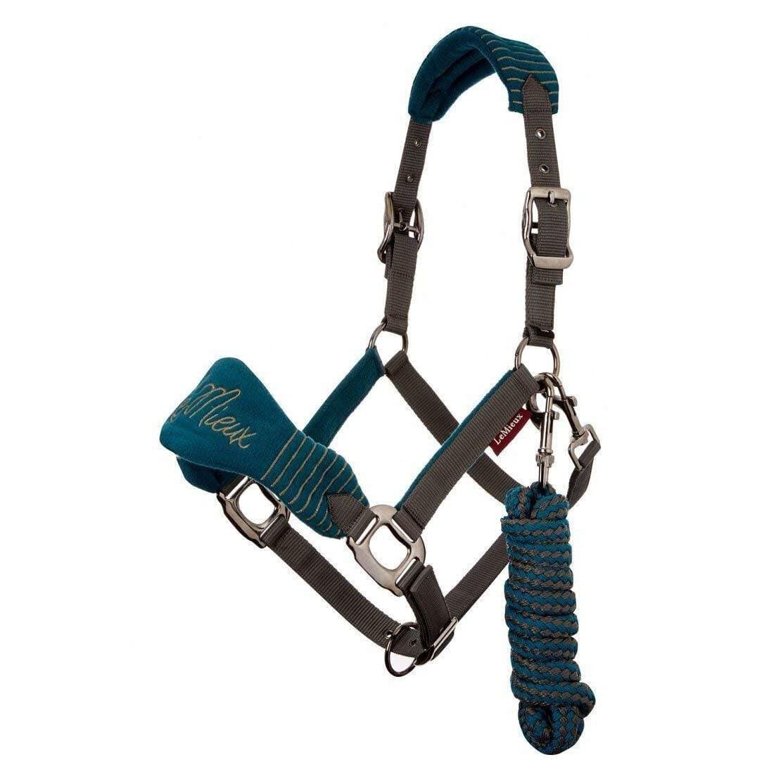 LeMieux Vogue Fleece Headcollar with Lead Rope - Extra Padding, Adjustable at Curb and Poll Strap — view 4