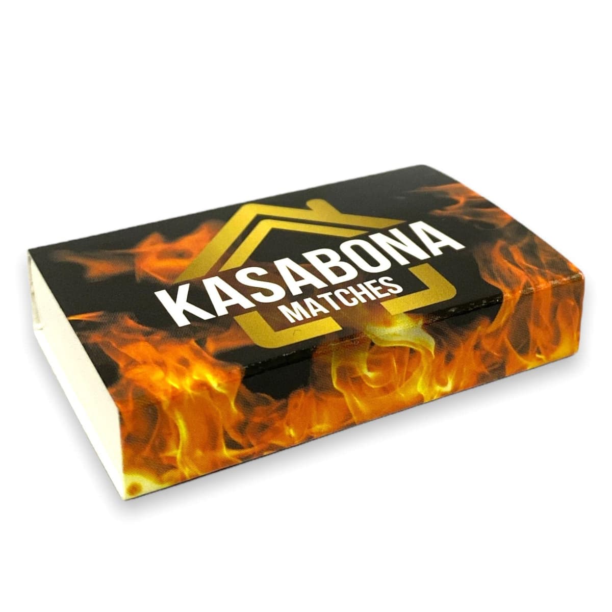 Flamefast Smokeless Instant Lighting Firelog Open Garden Chimineas 2hrs Burn Enviromentally Frienly Fire Individually Wrapped Case of 12 Logs & KasaBona Safety Matches — view 3