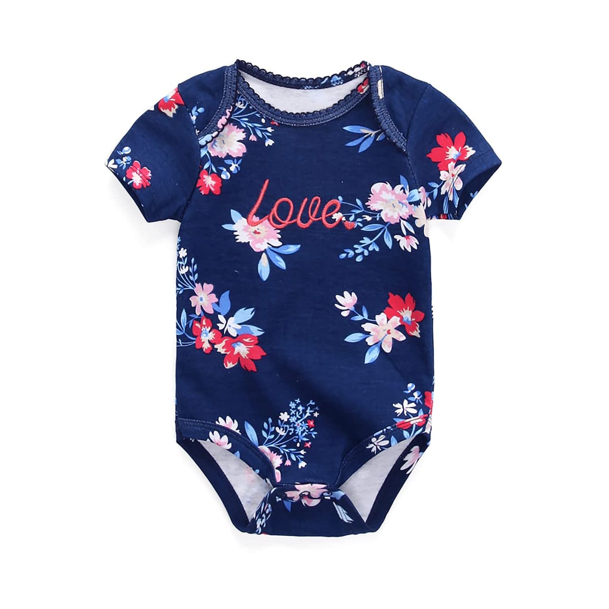 Chamie Baby Bodysuit Cotton Short Sleeve Vests for Newborn 5-Pack One-Piece Suit for Boy and Girl 0-12 Months… — view 2