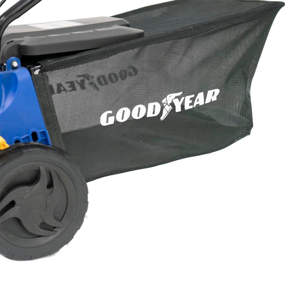 Goodyear - Cortacésped Eléctrico Rotativo 1800W, Ancho de Corte 40cm, Motor 3200 RPM, Segadora Eléctrica para Jardín hasta 300m², Altura Regulable y Bolsa de Recogida 35L, Ligero y Compacto — view 5