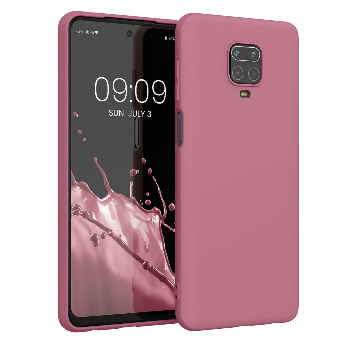 kwmobile Carcasa Compatible con Xiaomi Redmi Note 14 Pro 5G / Poco X7 Funda - Funda Ultrafina de TPU con Bordes elevados - Lavanda Metalizado — view 113