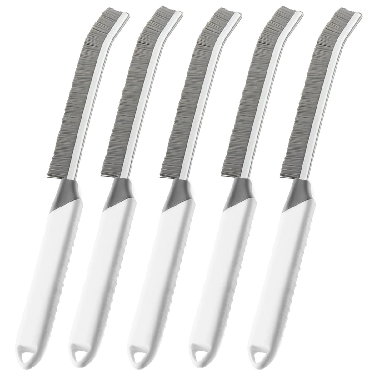 Crevice Cleaning Brush, Bathroom Tile Groove Gap Cleaning Brush,Premium Crevice Cleaning Tool Aluminum Support with 15° Angle Magic Brush, Thin Brush for Home Kitchen — view 7