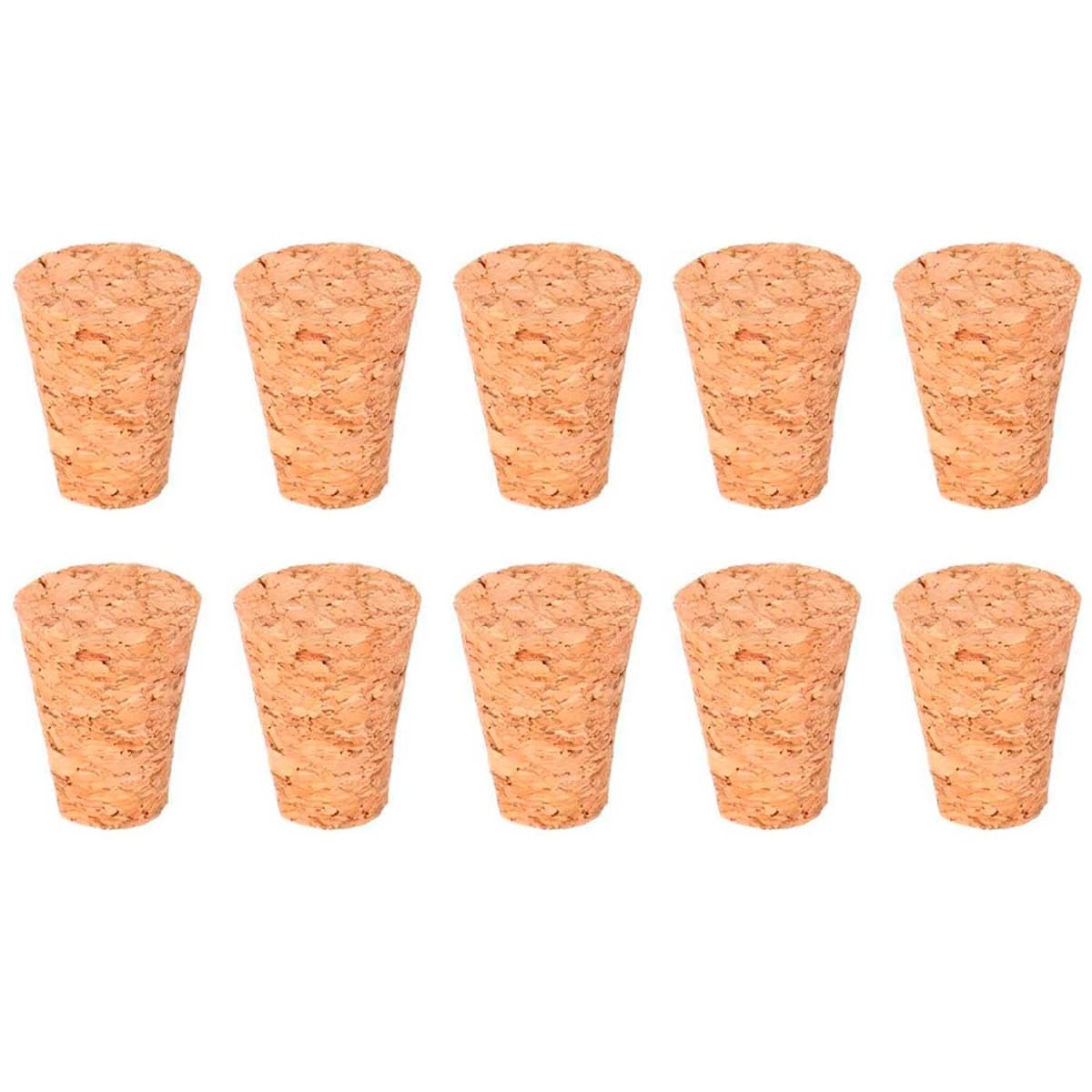 Acan Tradineur - Pack de 25 tapones de corcho para botellas - Forma de Cono - Ideal paragarrafas, botes, frascos, bar, restaurante, vino, aceite - 5 Packs de 5 corchos - 3,3 x 2,9 x 1,8 cm — view 5