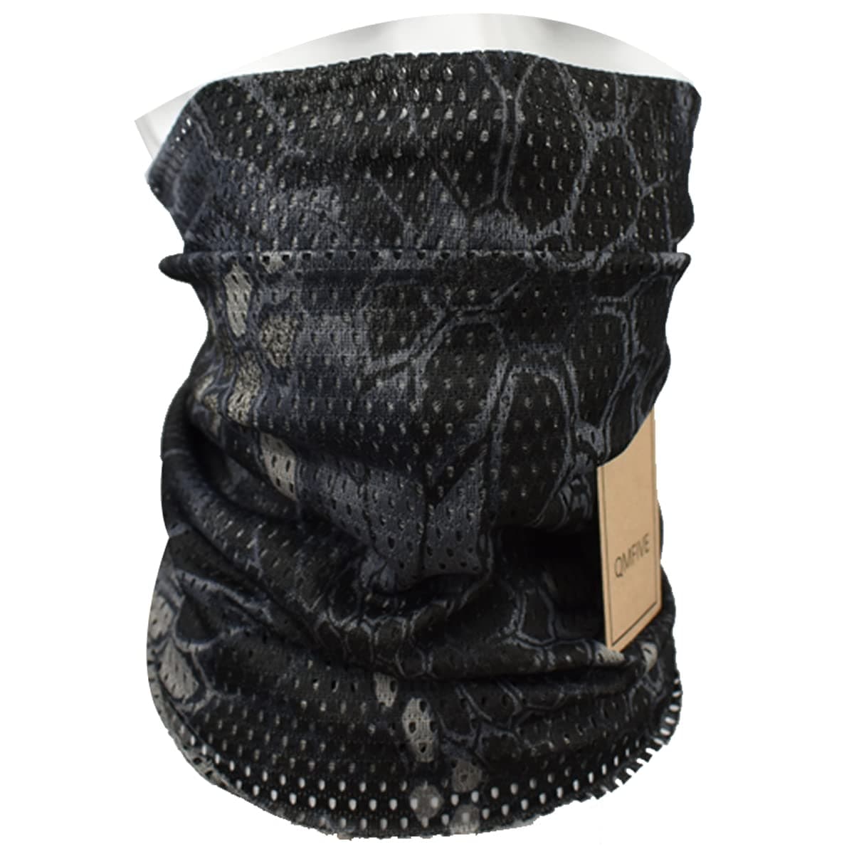 QMFIVE Tactical Airsoft al Aire Libre Ninja Hood Kryptek Camuflaje Flexible Máscara Protectora de Cara Completa