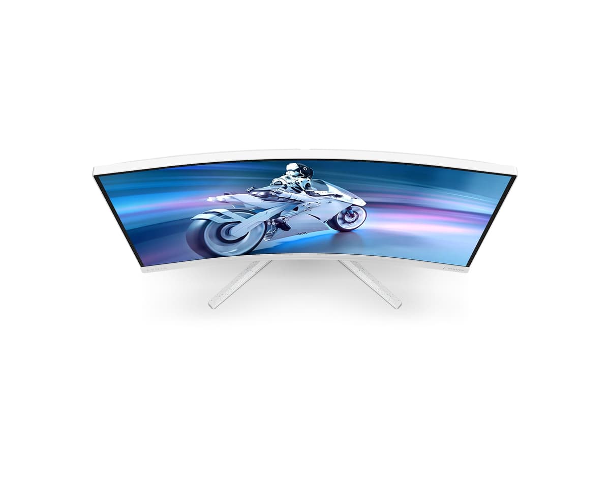 Philips Evnia 27M2C5201L - Monitor Curvo para Juegos FHD de 27 Pulgadas, 180 Hz, 1 ms GtG, FreeSync Premium, AmbiGlow (1920 x 1080, 2 HDMI 2.0, 1 DP 1.4) Blanco — view 6