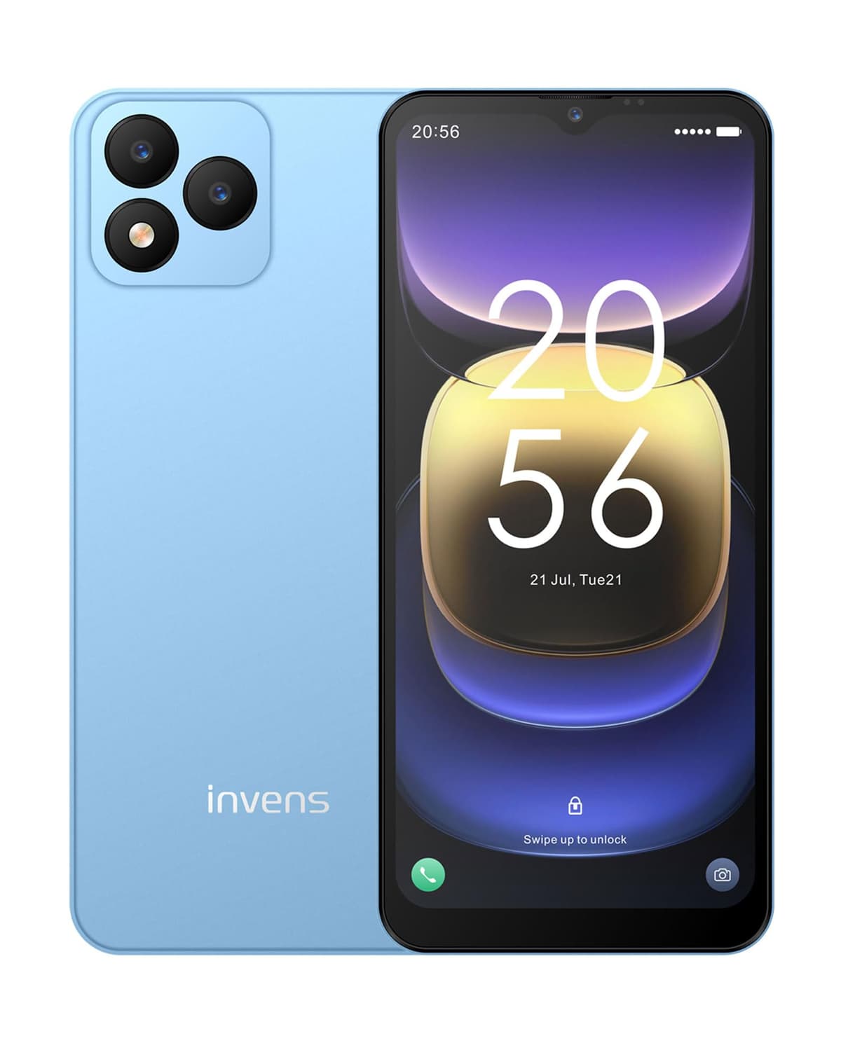 invens NOTE TK01 Android 12 4G Smartphone,16MP+5MP Camera, 4+32GB/256GB, 6.6" HD+ Display, 4250mAh Battery, Dual SIM, Face Unlock, OTG/GPS Unlocked Mobile Phone-Dark Blue