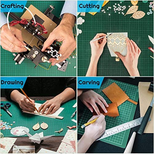 Self Healing Sewing Mat, Anezus Rotary Cutting Mat Double Sided 5-Ply Craft Cutting Board for Sewing Crafts Hobby Fabric Precision Scrapbooking Project 9" x 12"(A4) — view 5