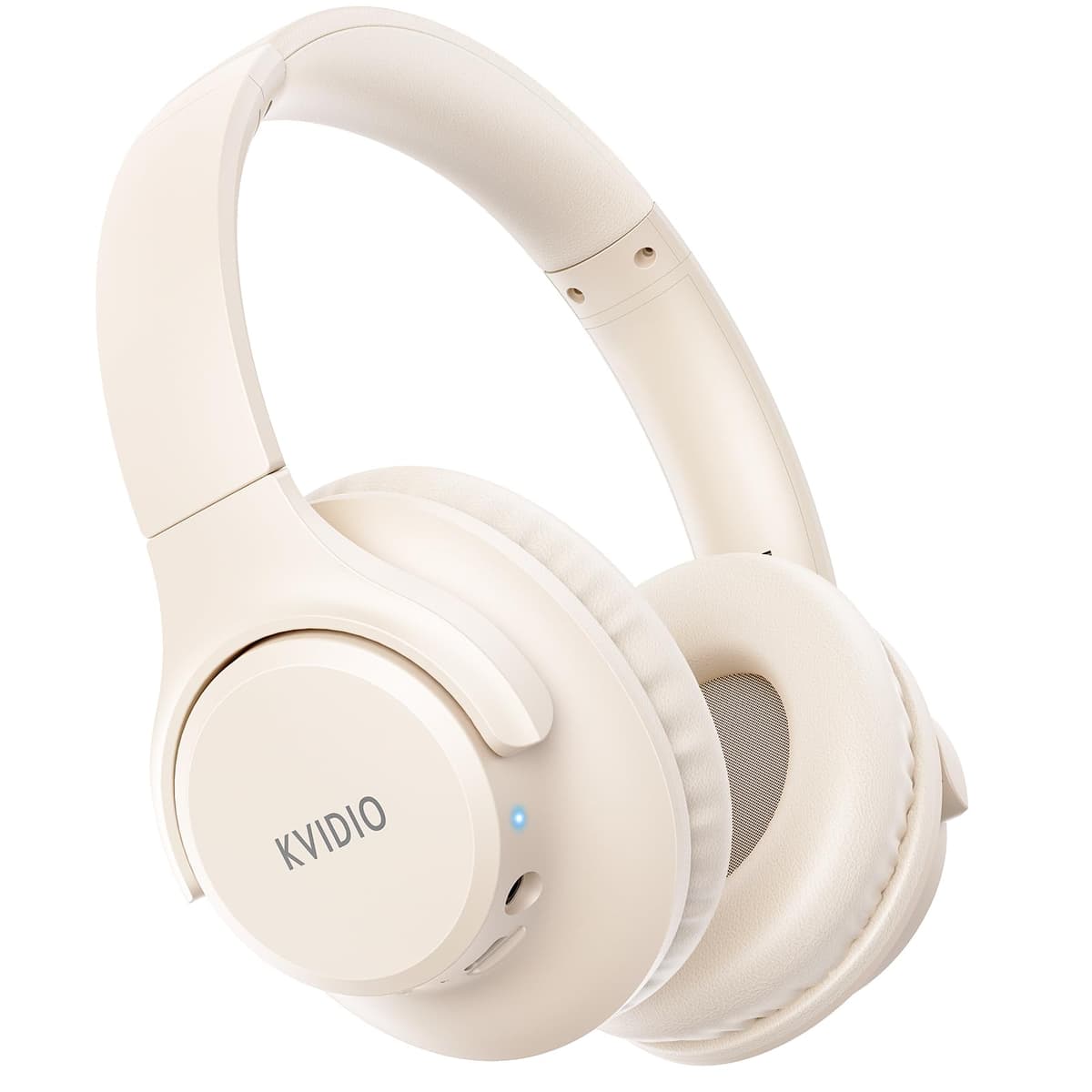 KVIDIO Bluetooth Headphones Over Ear, 65 Hours Playtime Wireless Headphones with Microphone, Foldable Lightweight Headset with Deep Bass,HiFi Stereo Sound for Travel Work PC Cellphone (Black) — view 13