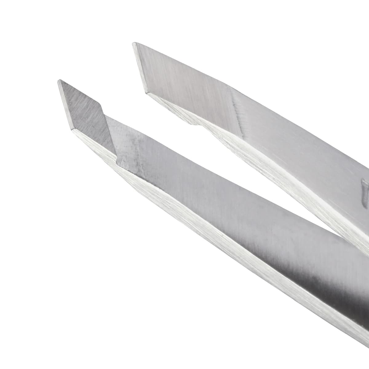TWEEZERMAN Mini pinza (puntas de precisión inclinadas afiladas a mano, calidad profesional, ergonómica, para cejas, acero inoxidable) — view 2