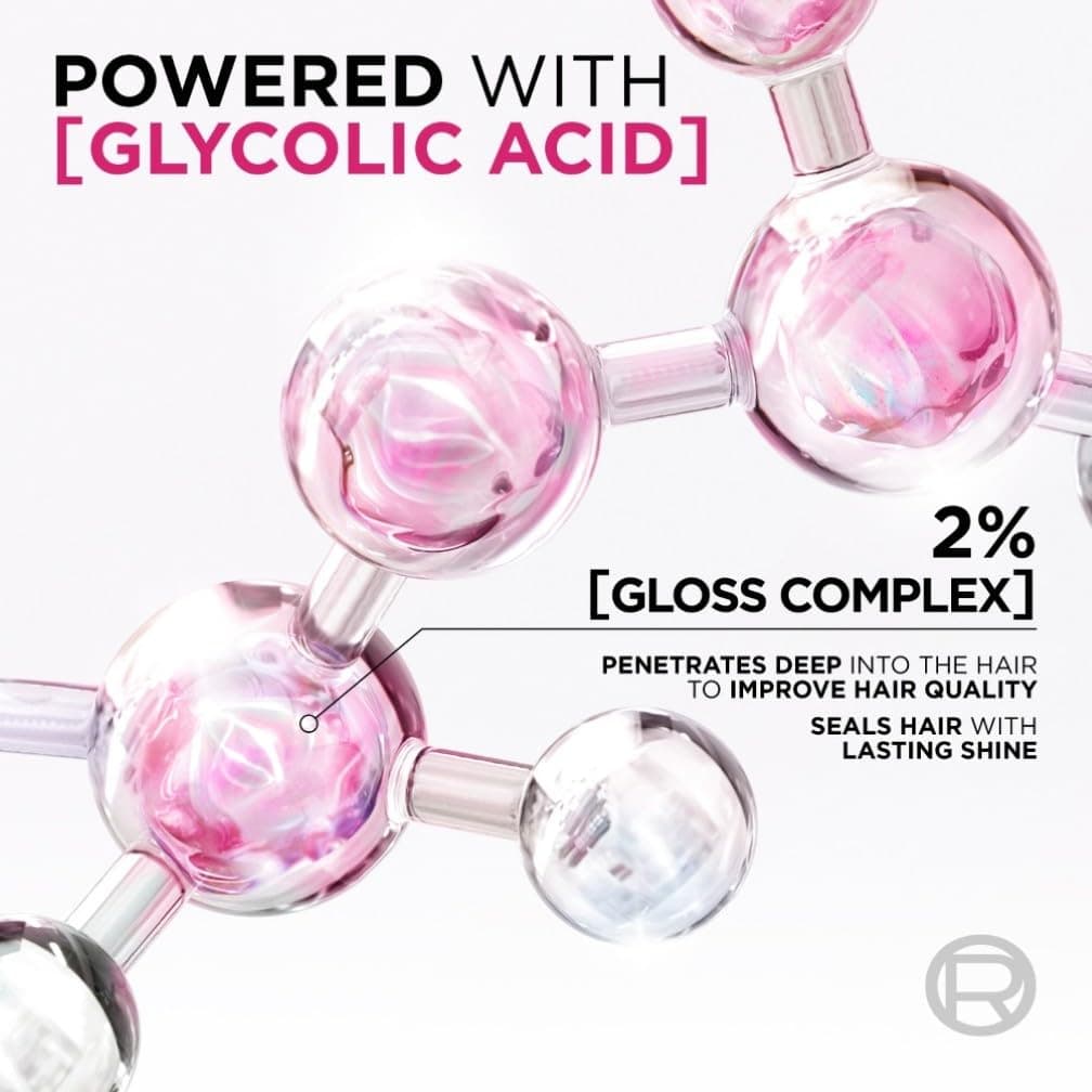 L'Oreal Paris Elvive Glycolic Gloss Shampoo, With Gloss Complex and Glycolic Acid, Fills and Seals Hair Fibres, For Long-lasting, Smooth and Shiny, Sulphate Free, Ideal for Dull Hair, 200ml — view 5