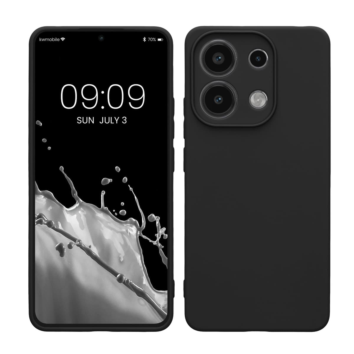 kwmobile Carcasa Compatible con Xiaomi Redmi Note 14 Pro 5G / Poco X7 Funda - Funda Ultrafina de TPU con Bordes elevados - Lavanda Metalizado — view 225